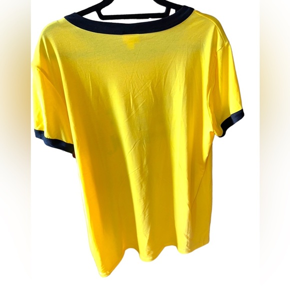 Lularoe 2X yellow with black trim Liv graphic T. NWT “Take me to the weekend” - Picture 2 of 7